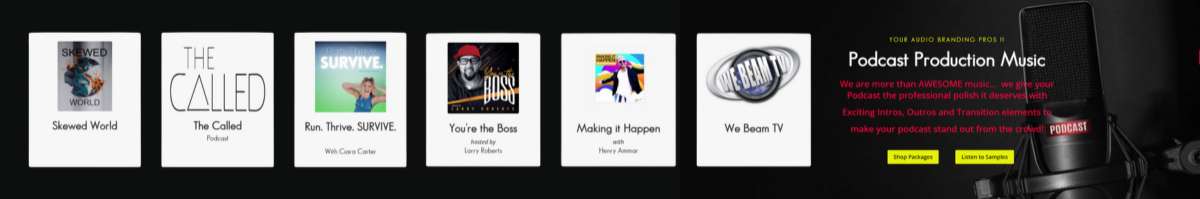 Podcast Production Music Banner