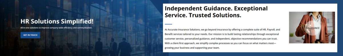 Accurate Insurance Solutions Banner