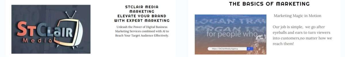 St Clair Media Agency Banner