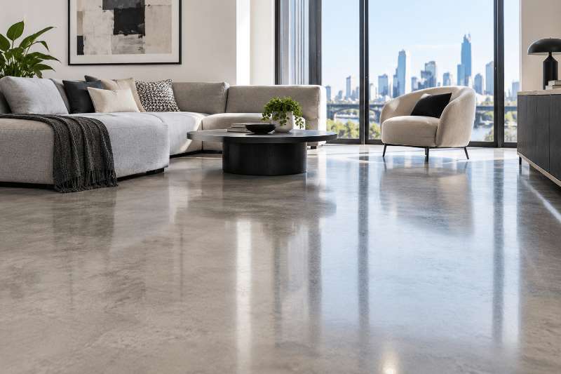 Modern Concrete Finishes Give Existing Floors a New Direction in Melbourne