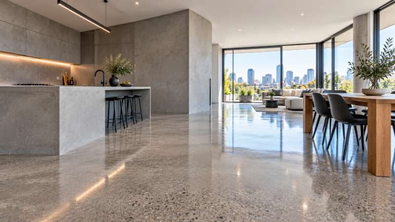 Microcement and Polished Concrete Floors Offer Melbourne Properties a Modern Finish