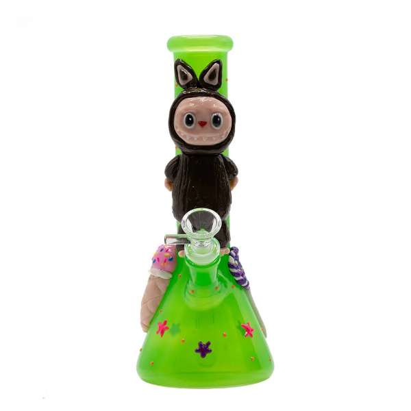Green Lafufu Glass Bongs Australia | Quality Glass Bong with Unique Design