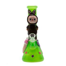 Green Lafufu Glass Bongs Australia | Quality Glass Bong with Unique Design