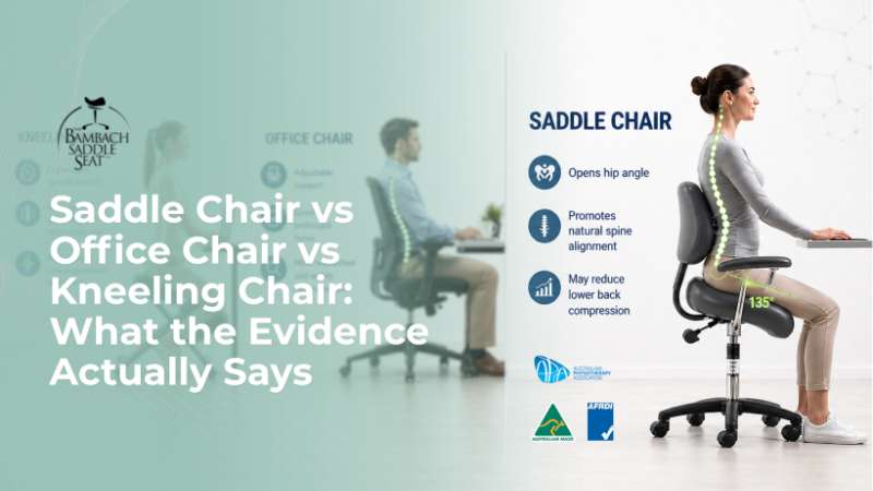 Saddle Chair vs Office Chair vs Kneeling Chair: What the Evidence Actually Says