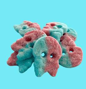 BUBS Sour Dizzy Skulls Swedish Candy