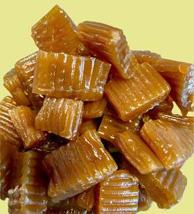 Caramel Licorice Square Swedish Gelatin Free