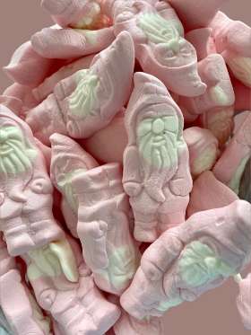Fluffy Santa Marshmallow Strawberry Vanilla flavored Swedish Candy