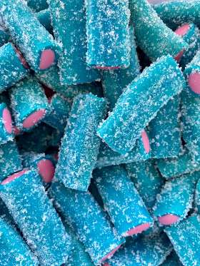 Sour Fizzy Blue Bubblegum Rambo Logs