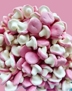 Wild Strawberry Marshmallow Mushrooms Swedish Candy