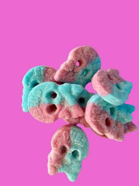 BUBS Sour Dizzy Skulls Swedish Candy