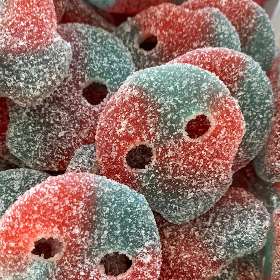 Sour Red & Blue Skulls Gelatin Free