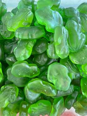 Sweet Green Gummy Frogs Swedish Candy By Aroma Gluten Free