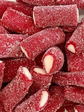 Strawberry Licorice With Vanilla Creamy Center Rambo Logs
