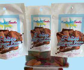 Frog Bites Chocolate Pecan Caramel By Nantasket Sweets 2.88 oz