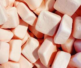 Strawberry Marshmallow Sugar Cubes Dahls Swedish Candy