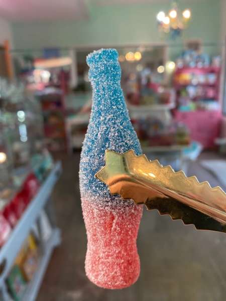 Fizzy Blue Bottles Sour Swedish candy