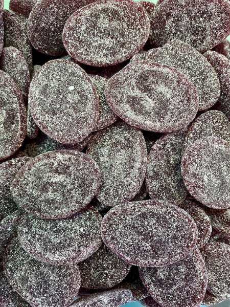 Sour S-Ovals Blackcurrant Swedish Candy Gelatin Free