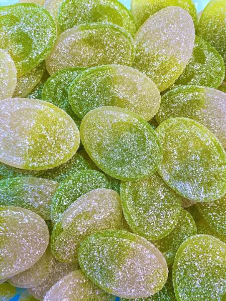 Sour S-Ovals Apple Swedish Candy Gelatin Free