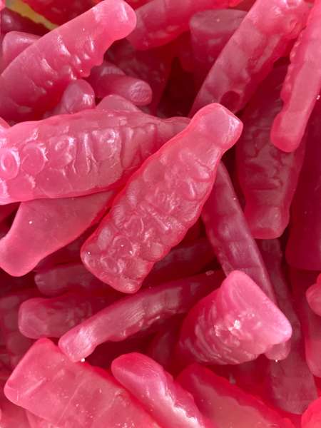 Wild Strawberry gummy Bottles Swedish Candy Vegan Gluten free