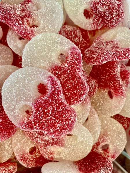 Danish Sour Skull a Swedish Candy with Raspberry flavor Gluten Free, Gelatin Free