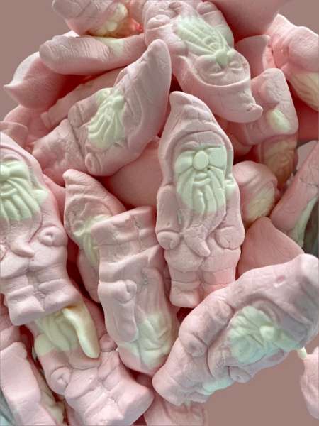 Fluffy Santa Marshmallow Strawberry Vanilla flavored Swedish Candy