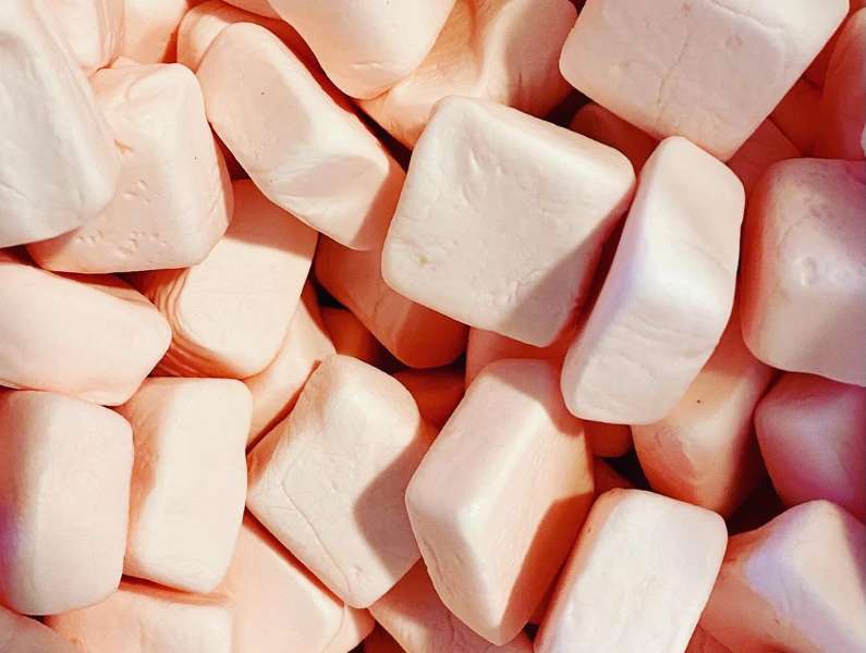 Strawberry Marshmallow Sugar Cubes Dahls Swedish Candy