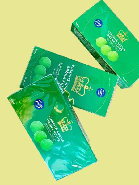 Green Sugar Coated Marmalade Spears By Fazer