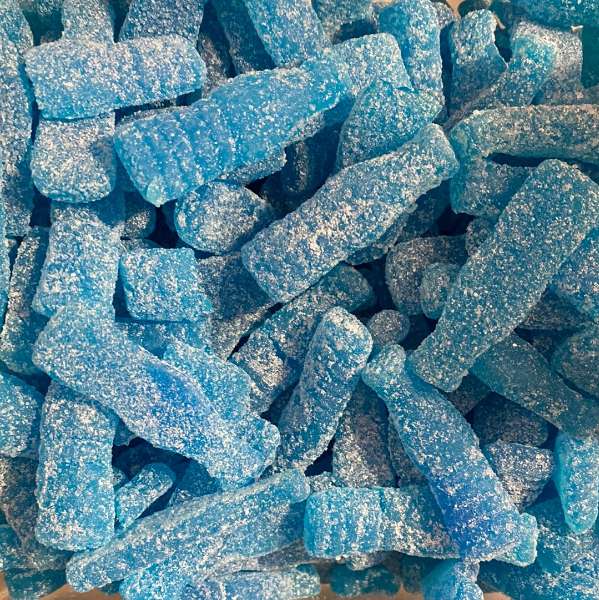 Sour Fizzy Blue Raspberry bottles