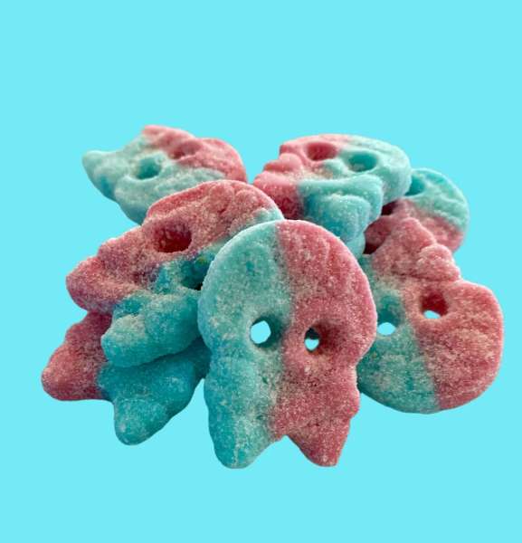 BUBS Sour Dizzy Skulls Swedish Candy