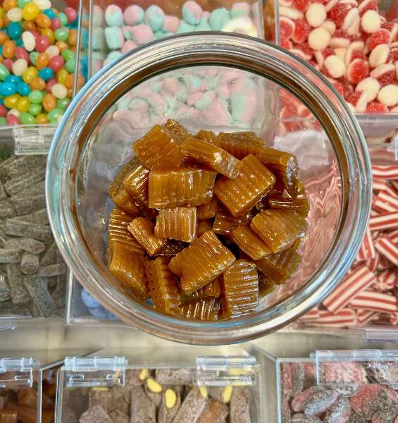 Caramel Licorice Square Swedish Gelatin Free