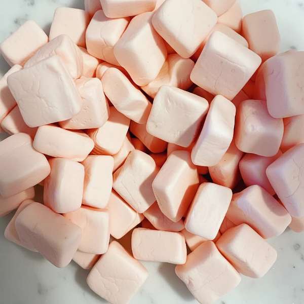 Strawberry Marshmallow Sugar Cubes Dahls Swedish Candy