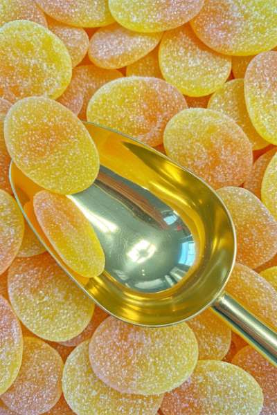 Sour S-Ovals Passion Fruit Swedish Candy Gelatin Free