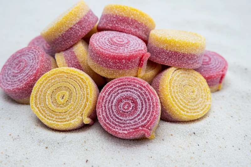 Strawberry and Lemon 3 Sour Gummy Rolls Swedish Candy