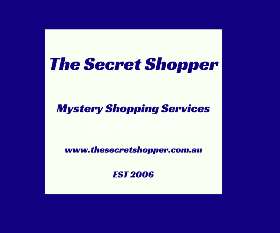 The Secret Shopper Mystery Shopping Services