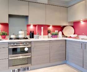 M6 Horizontal Grain melamine kitchen