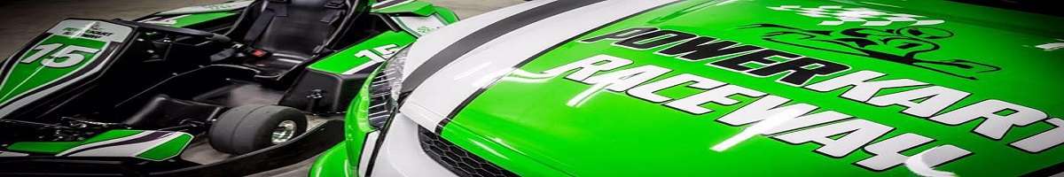 Power Kart Raceway Banner