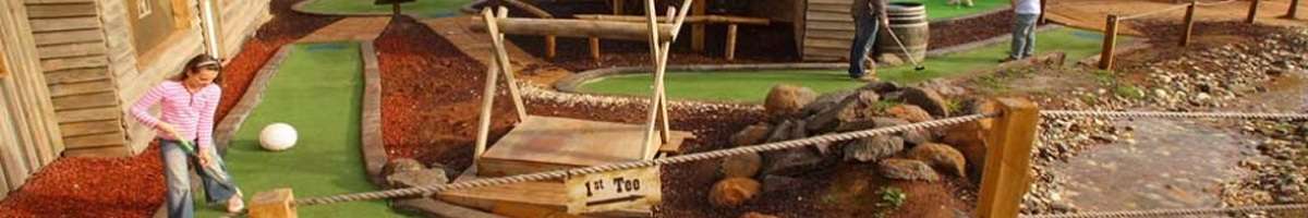 Gold Rush Mini Golf Banner