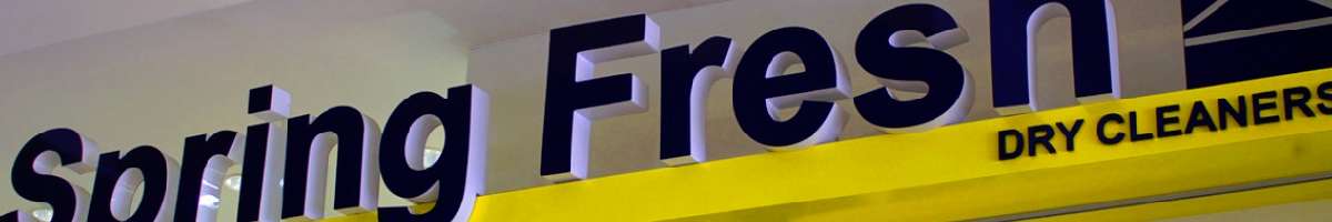 Spring Fresh Dry Cleaners Banner