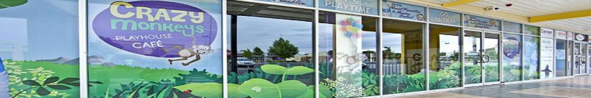 Crazy Monkeys Playhouse Cafe Banner