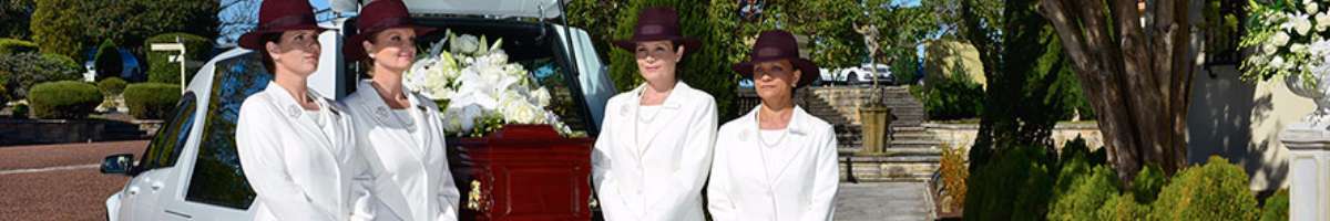 White Lady Funerals Banner