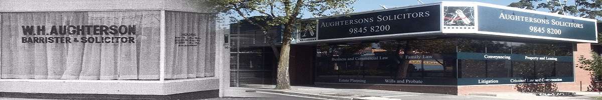 Aughtersons Solicitors Banner