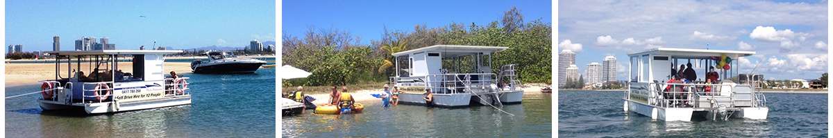 Gold Coast Party Pontoons Banner