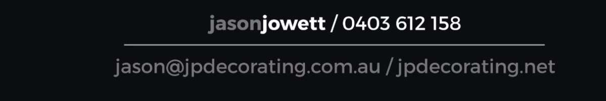 J.P. Decorating Banner