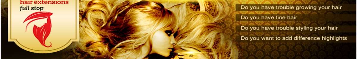 Hair Extensions Full Stop Banner
