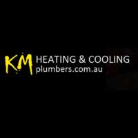 KM Heating and Cooling Plumbers Logo
