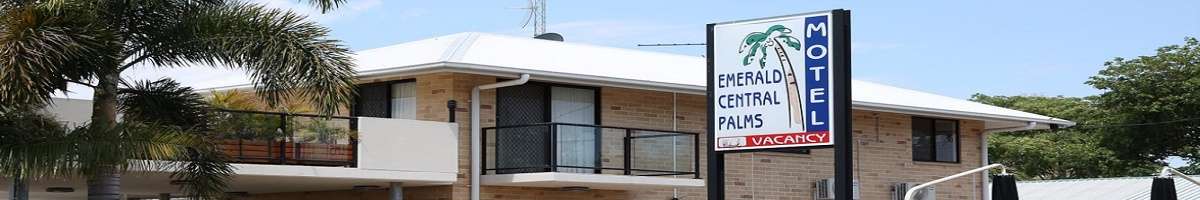 Emerald Central Palms Motel Banner