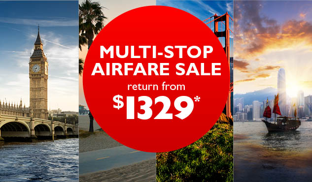 Multi-Stop Airfare Sale