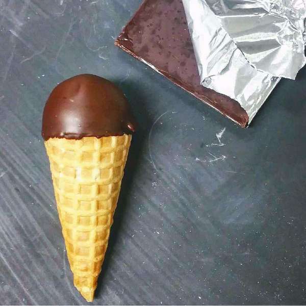 Choc Mud Cake Cone
