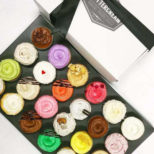 2 Dozen Assorted Cupcakes Ribboned Giftbox