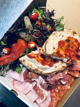 Antipasto Plate by Menu at Vince & Louie's Café & Pizzeria Everton Hills, QLD